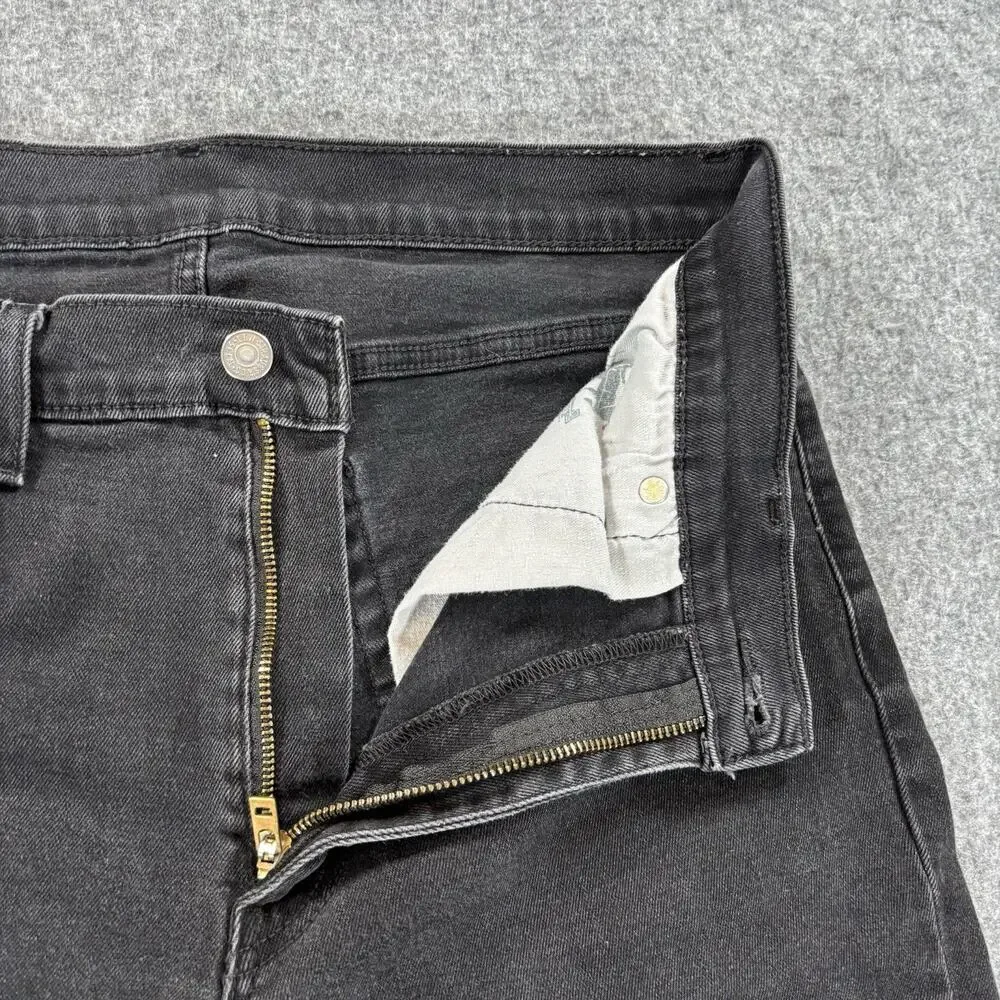 Levi's 511 Slim Fit Mens Black Denim Jeans Stretch W36 L32 PC9-04511-5382